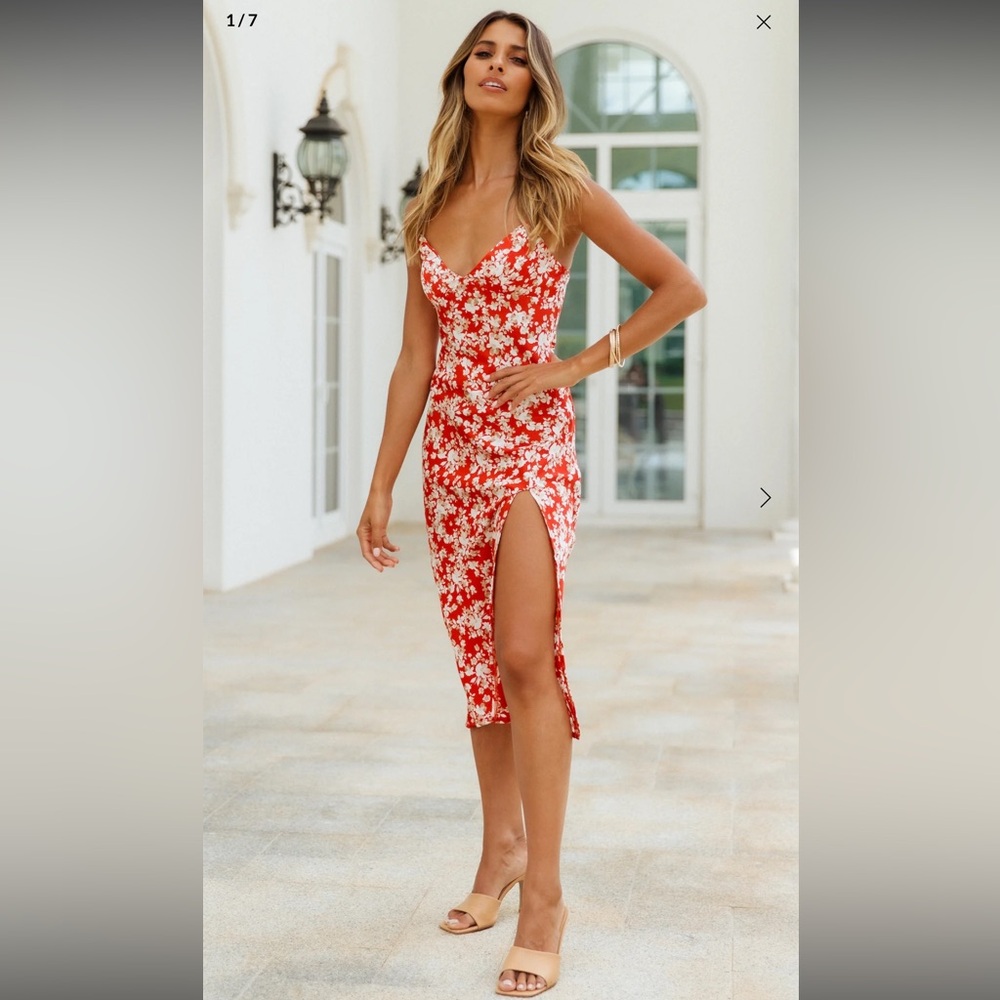 Hello Molly Floral Midi Dress
